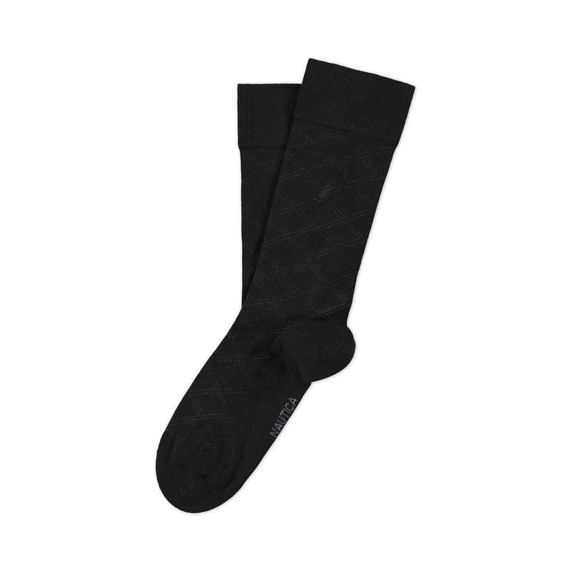 Nautica Erkek Classıc Fıt Desenli Siyah Çorap