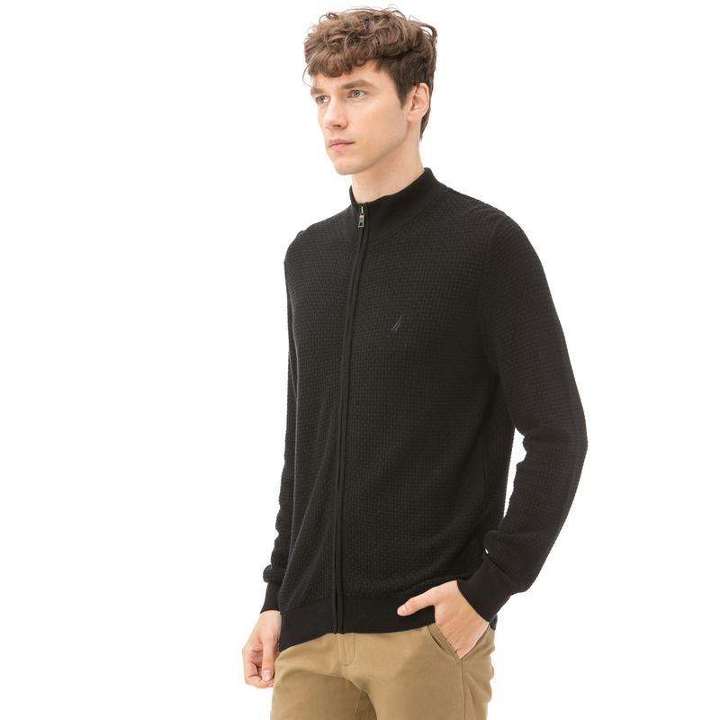 NAUTICA ERKEK CLASSIC FIT SİYAH HIRKA