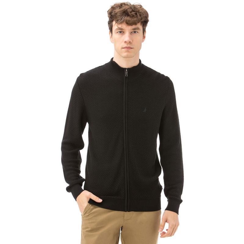 NAUTICA ERKEK CLASSIC FIT SİYAH HIRKA