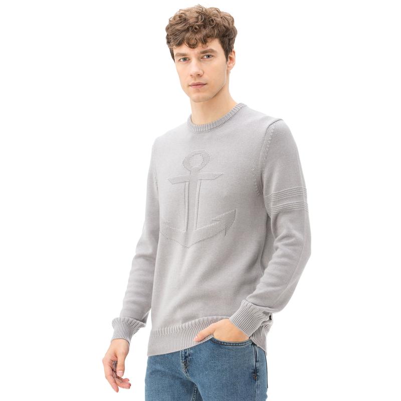 NAUTICA ERKEK CLASSIC FIT HAKİ TRİKO