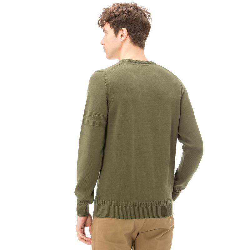 NAUTICA ERKEK CLASSIC FIT HAKİ TRİKO