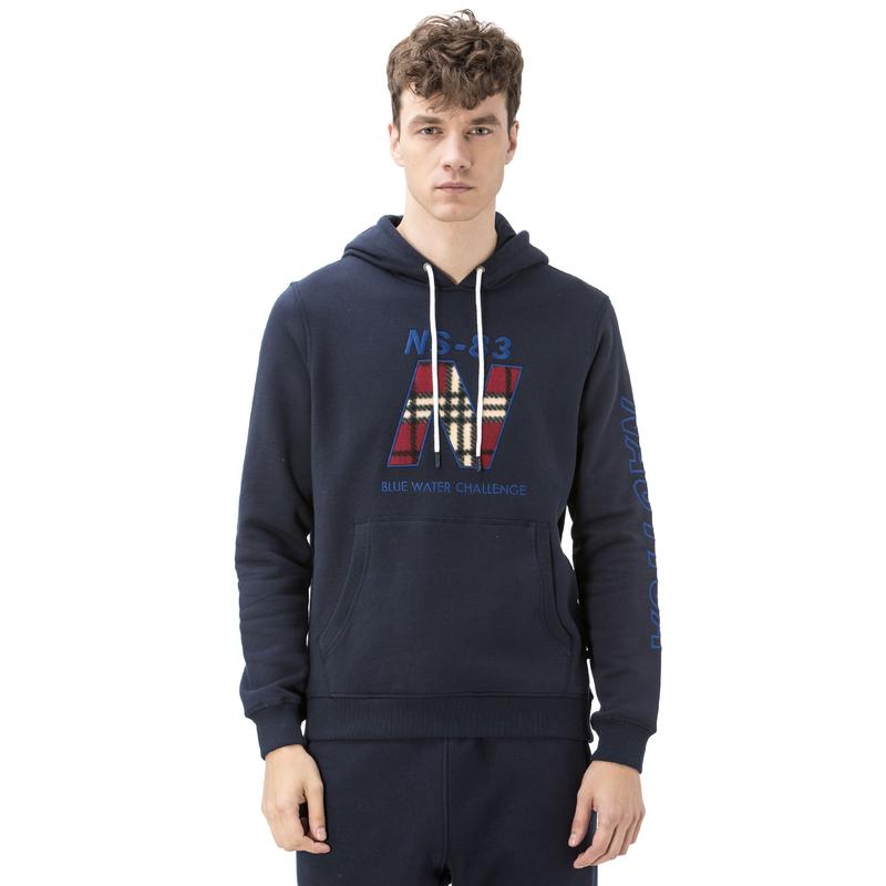 Nautica Erkek Lacivert Kapüşonlu Sweatshirt