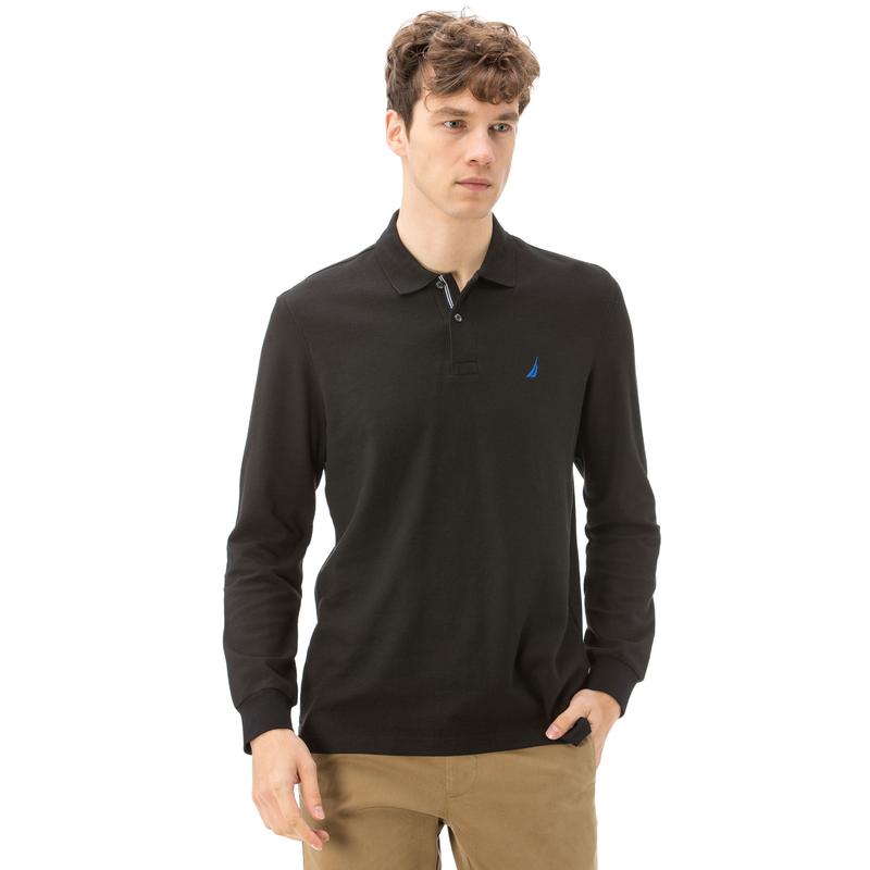 Nautica Erkek Slim Fit Siyah Polo