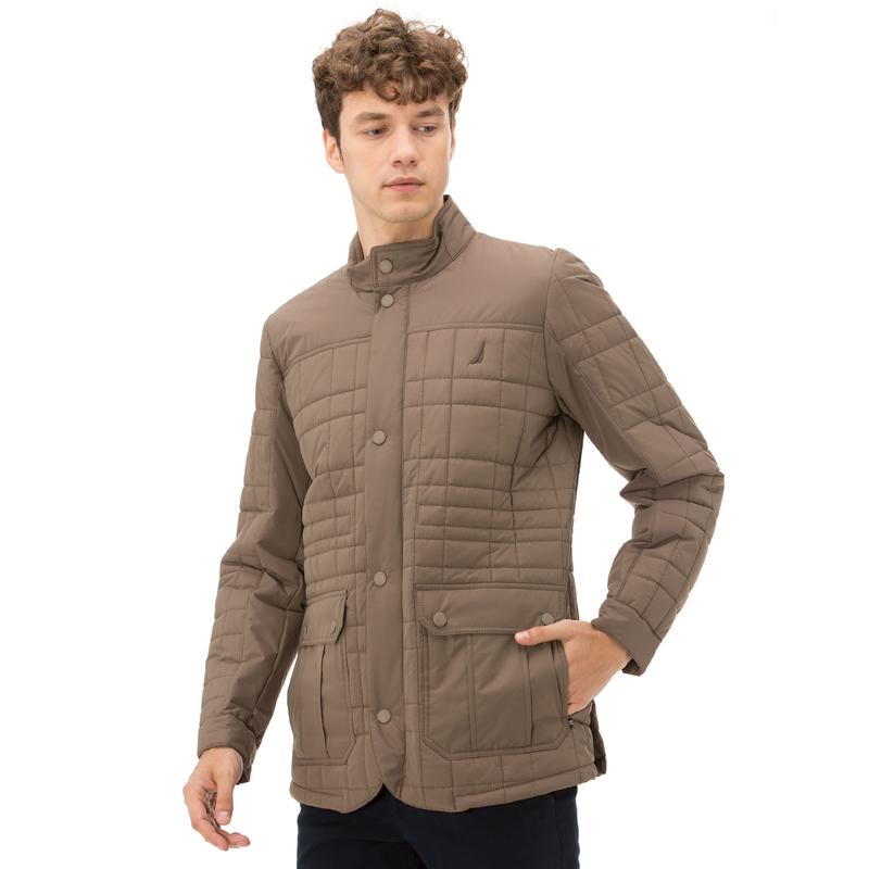 NAUTICA ERKEK CLASSIC FIT KAHVERENGİ KAPİTONE MONT