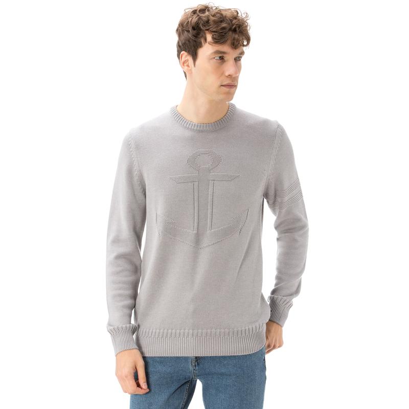 NAUTICA ERKEK CLASSIC FIT HAKİ TRİKO