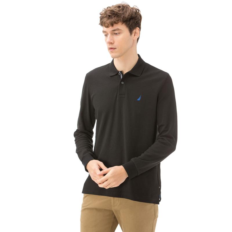 Nautica Erkek Slim Fit Siyah Polo