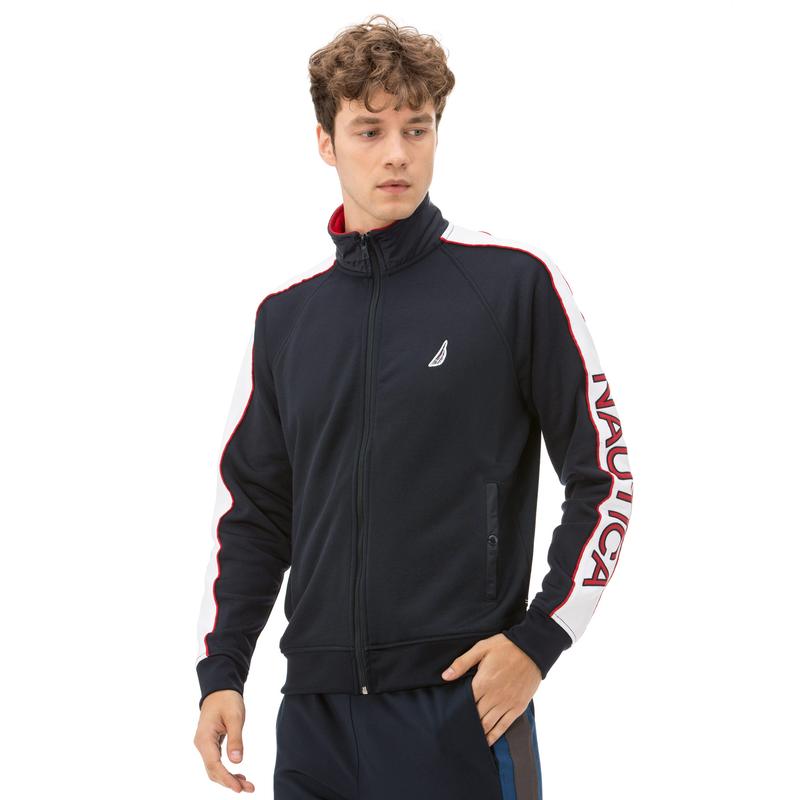 NAUTICA ERKEK FERMUARLI LACİVERT SWEATSHIRT