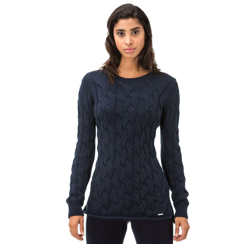 NAUTICA KADIN CLASSIC FIT KIRIK BEYAZ TRİKO