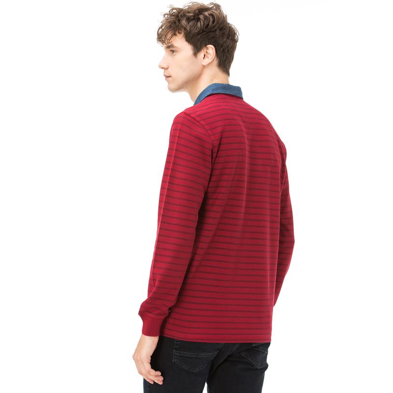 NAUTICA CLASSİC FIT ARMÜRLÜ KIRMIZI ERKEK POLO