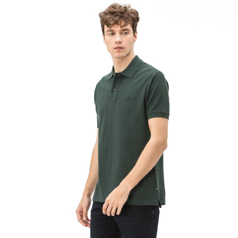Nautica Erkek Yeşil Melanj Polo