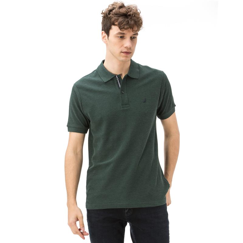 Nautica Erkek Yeşil Melanj Polo