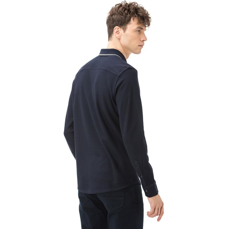 Nautica Uzun Kollu Erkek Lacivert Polo