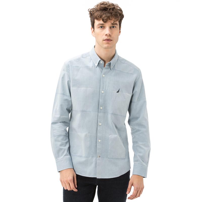 NAUTICA ERKEK SLIM FIT AÇIK MAVİ GÖMLEK