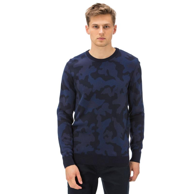 NAUTICA ERKEK CLASSIC FIT BİSİKLET YAKA LACİVERT TRİKO