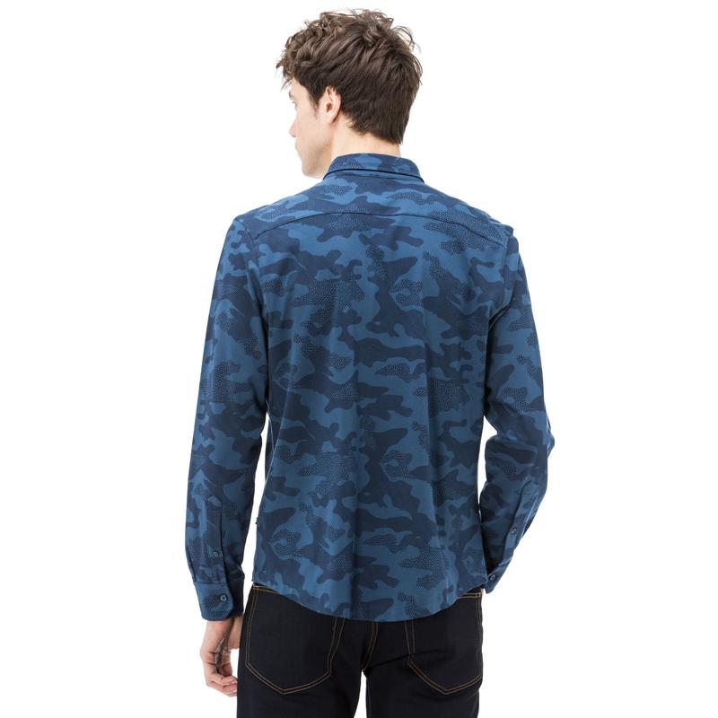 Nautica Erkek Slim Fit Lacivert Örme Gömlek