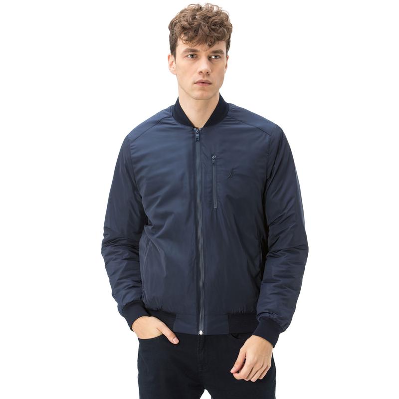 Nautica Erkek Classıc Fıt Lacivert Bomber Mont