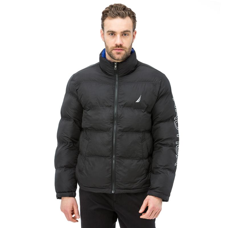 Nautica Erkek Siyah Kapitone Mont