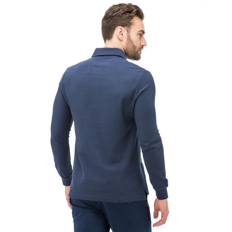Nautica Uzun Kollu Lacivert Erkek Polo