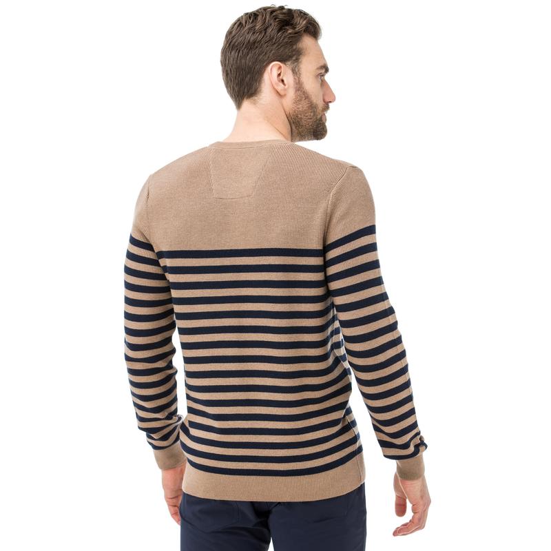 Nautica Erkek Classıc Fıt Camel Triko