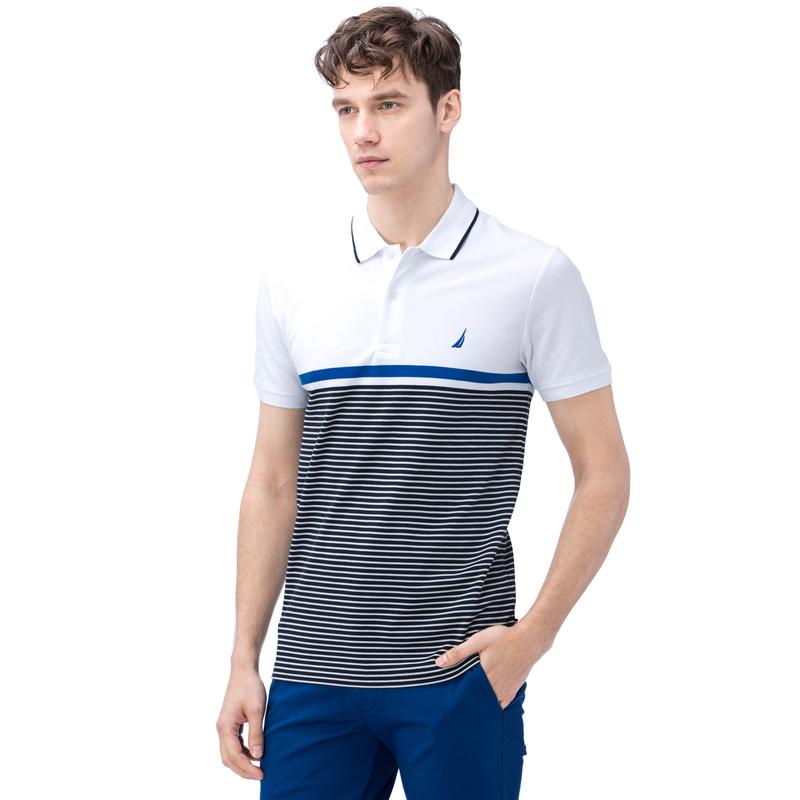 NAUTICA ERKEK BEYAZ KISA KOLLU SLIM FIT POLO