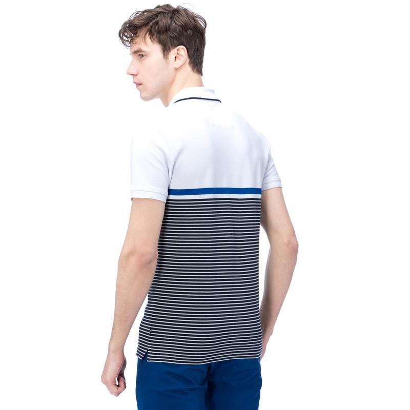 NAUTICA ERKEK BEYAZ KISA KOLLU SLIM FIT POLO