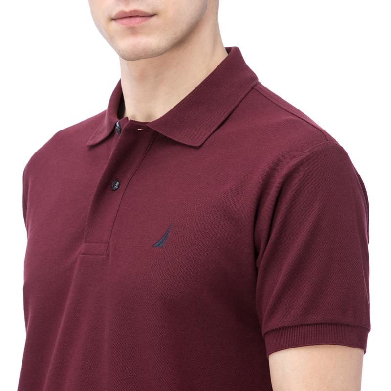 NAUTICA ERKEK BORDO KISA KOLLU POLO