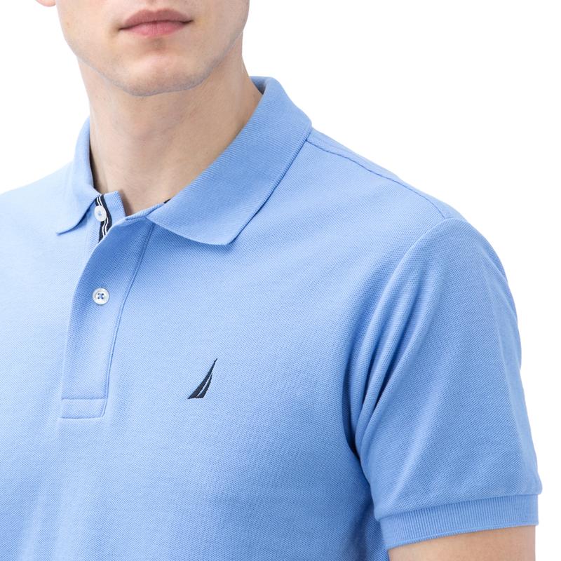 NAUTICA ERKEK MAVİ KISA KOLLU POLO