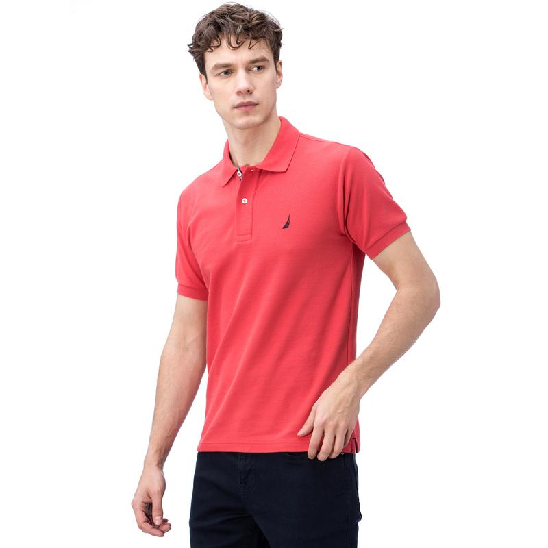 NAUTICA ERKEK KIRMIZI KISA KOLLU POLO