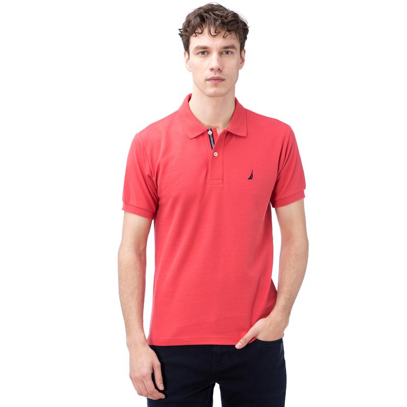 NAUTICA ERKEK KIRMIZI KISA KOLLU POLO