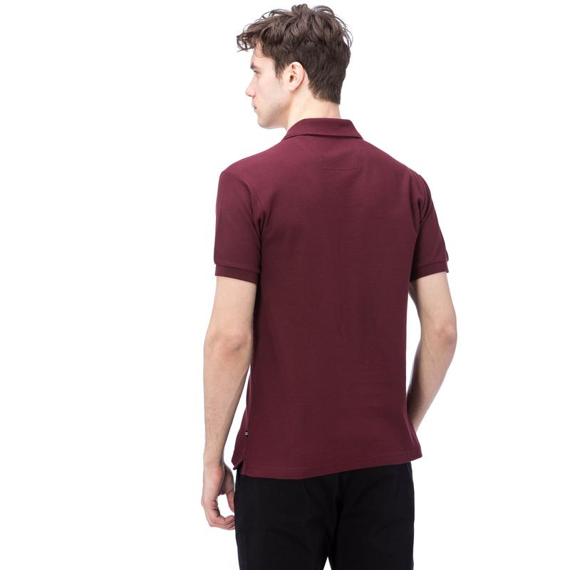 NAUTICA ERKEK BORDO KISA KOLLU POLO
