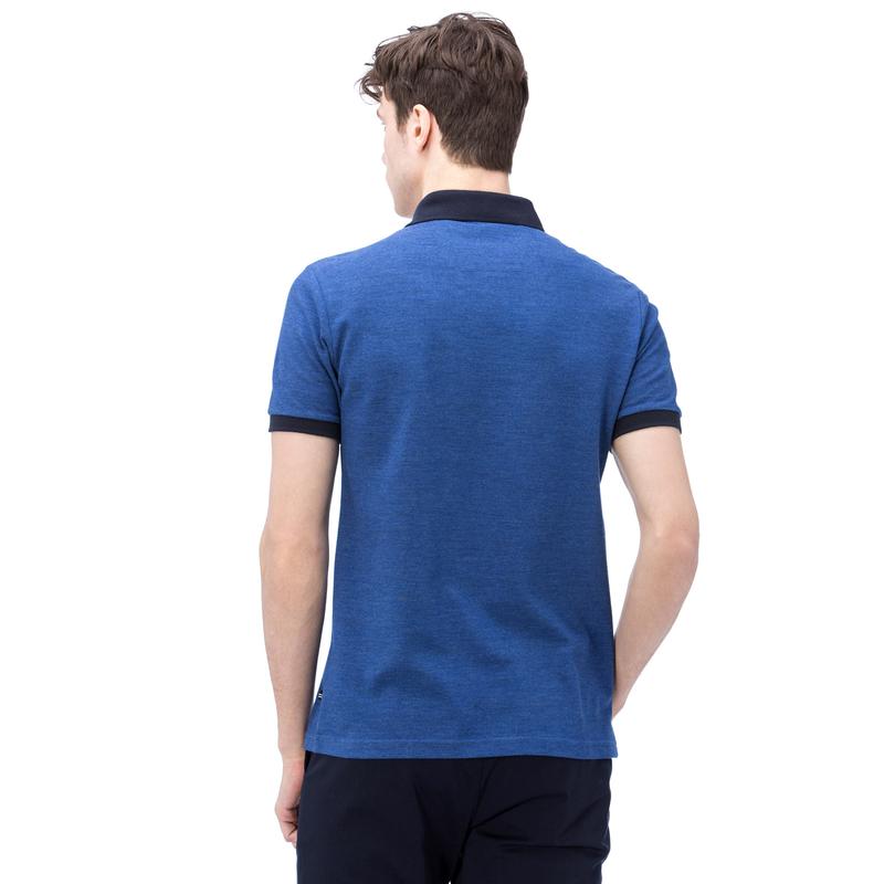 NAUTICA ERKEK MAVİ KISA KOLLU SLIM FIT POLO