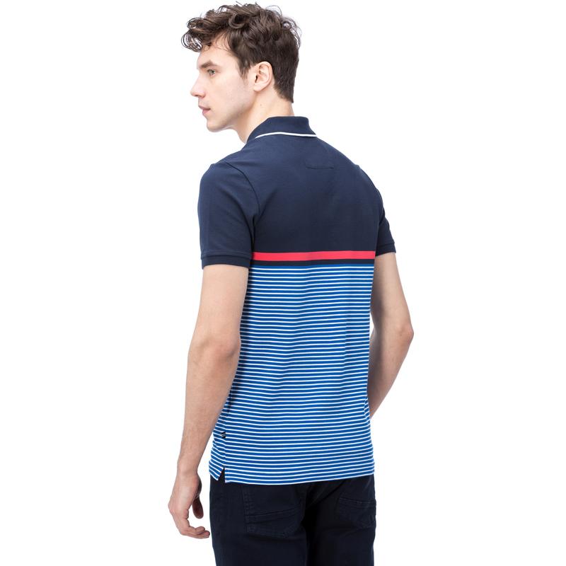 NAUTICA ERKEK LACİVERT KISA KOLLU SLIM FIT POLO