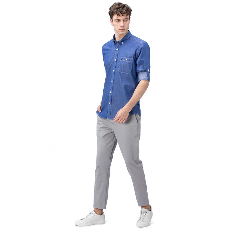 NAUTICA ERKEK AÇIK GRİ SLIM FIT CHINO PANTOLON