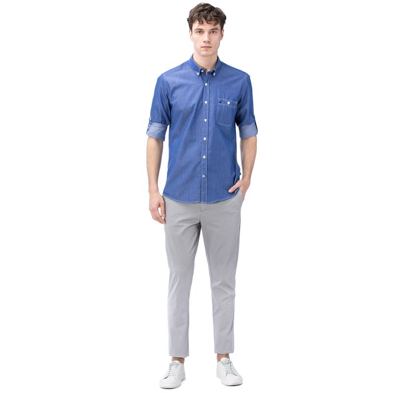 NAUTICA ERKEK AÇIK GRİ SLIM FIT CHINO PANTOLON