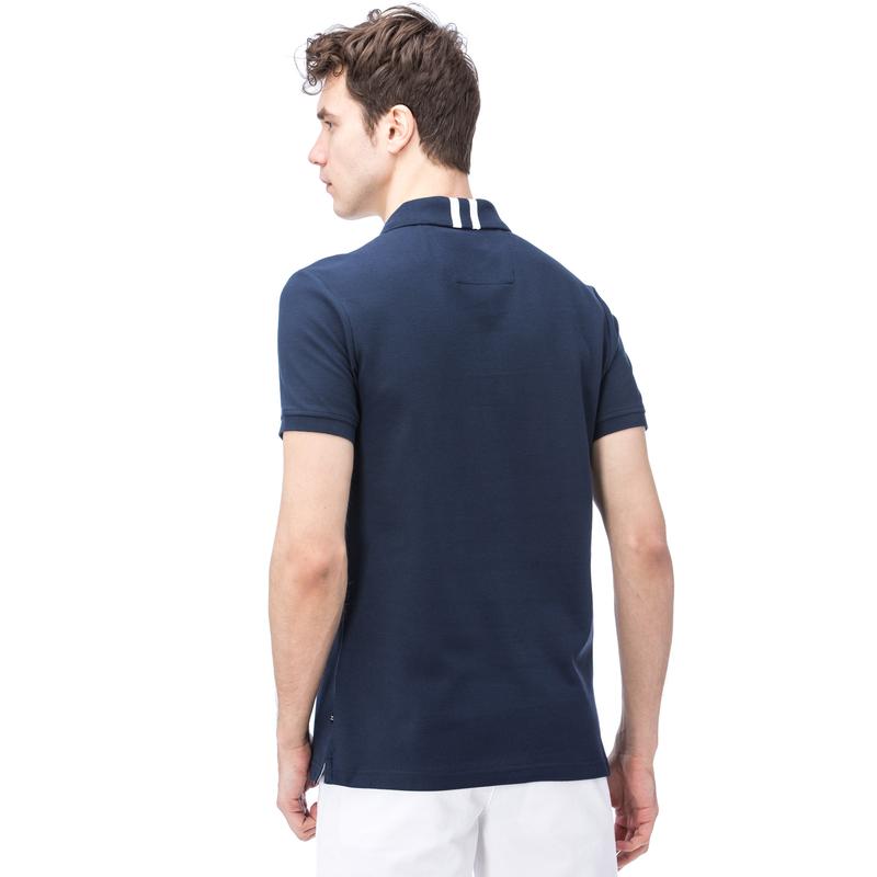 NAUTICA ERKEK LACİVERT KISA KOLLU SLIM FIT POLO