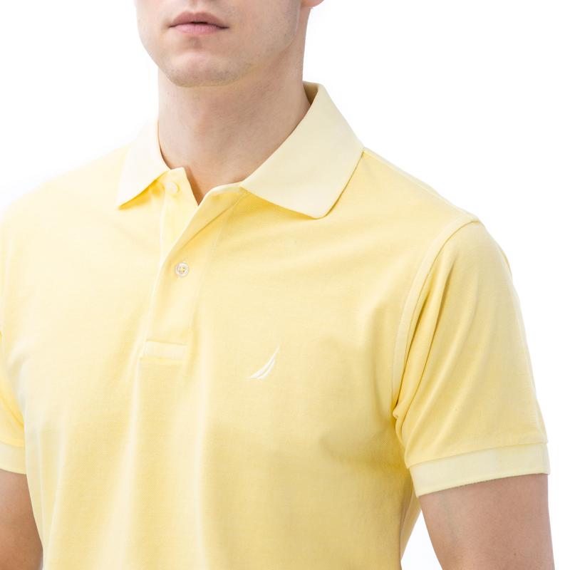 NAUTICA ERKEK SARI KISA KOLLU YIKAMALI POLO