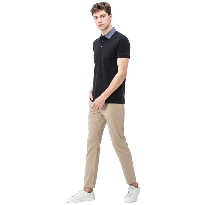 NAUTICA ERKEK BEJ ARMÜRLÜ SLIM FIT PANTOLON