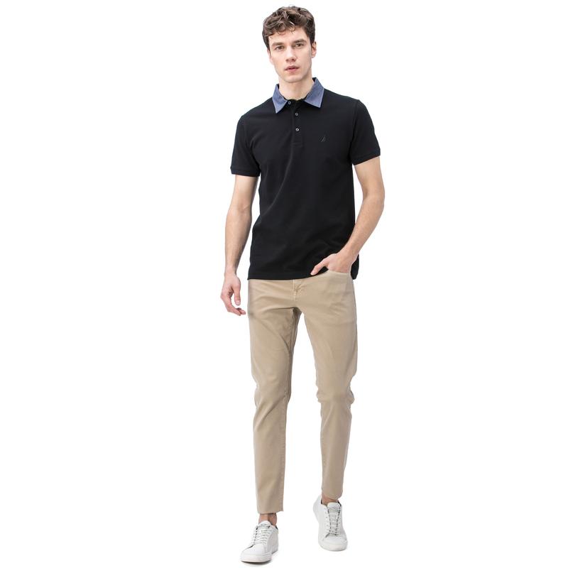 NAUTICA ERKEK BEJ ARMÜRLÜ SLIM FIT PANTOLON