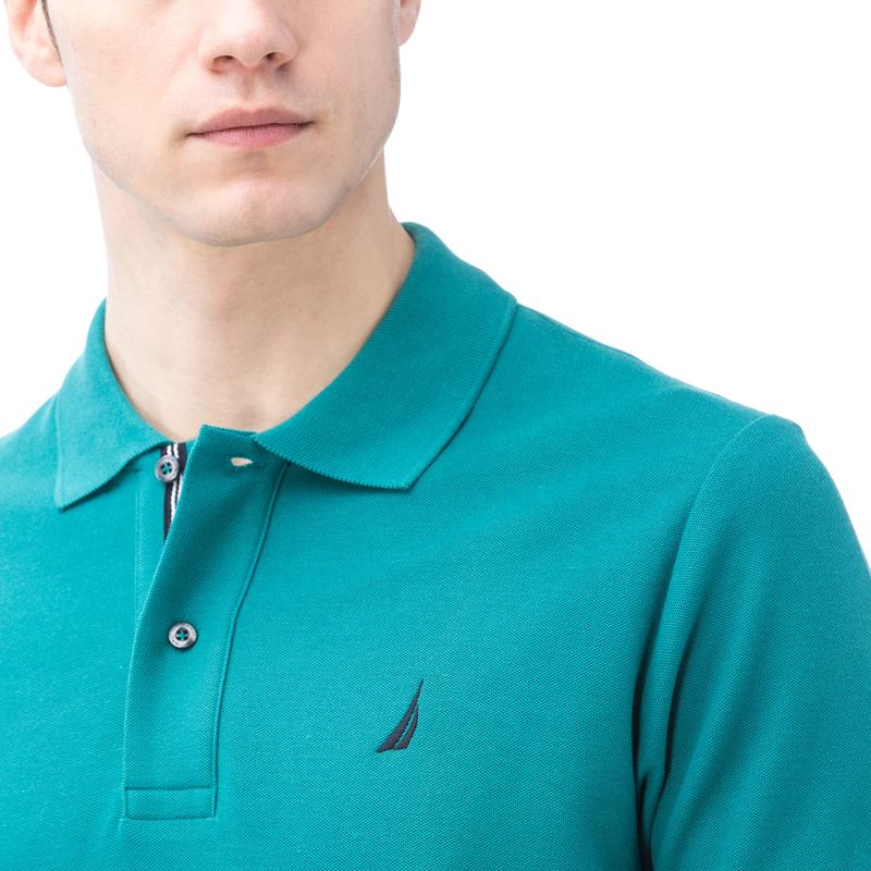 NAUTICA ERKEK YEŞİL KISA KOLLU PAMUKLU SLIM FIT POLO