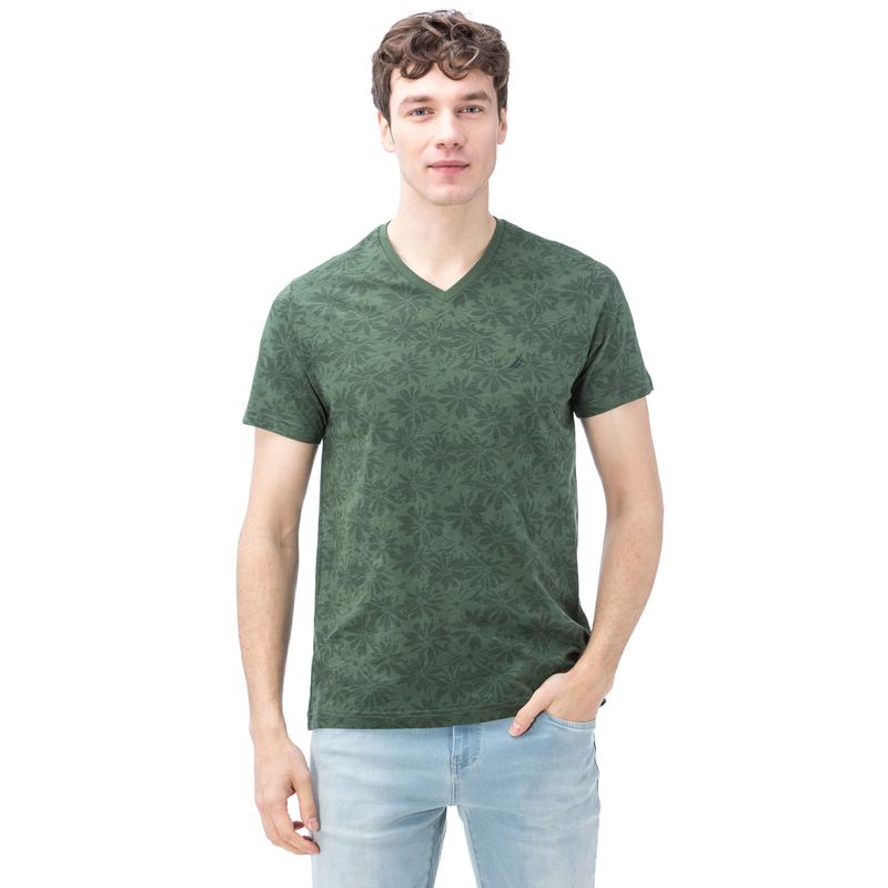 NAUTICA ERKEK YEŞİL KISA KOLLU SLIM FIT T-SHIRT