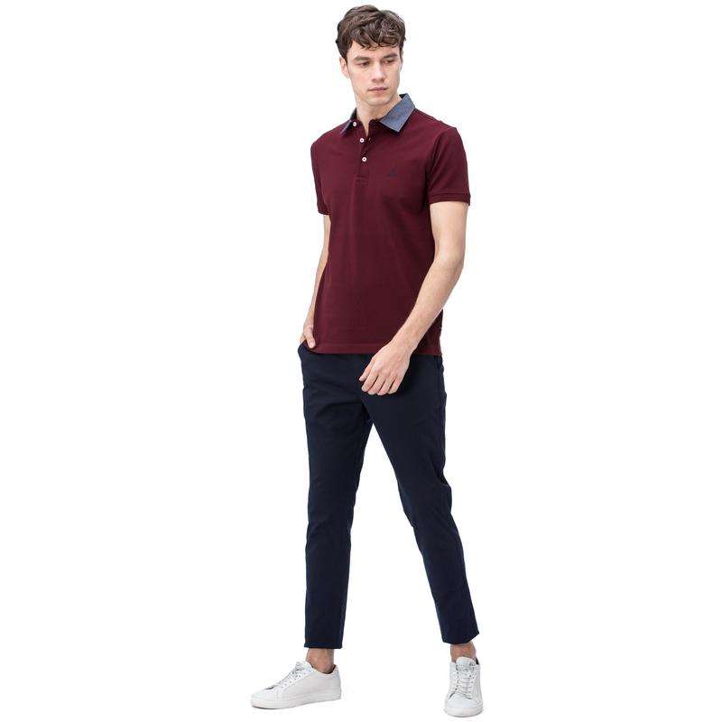 NAUTICA ERKEK LACİVERT CHINO SLIM FIT PANTOLON