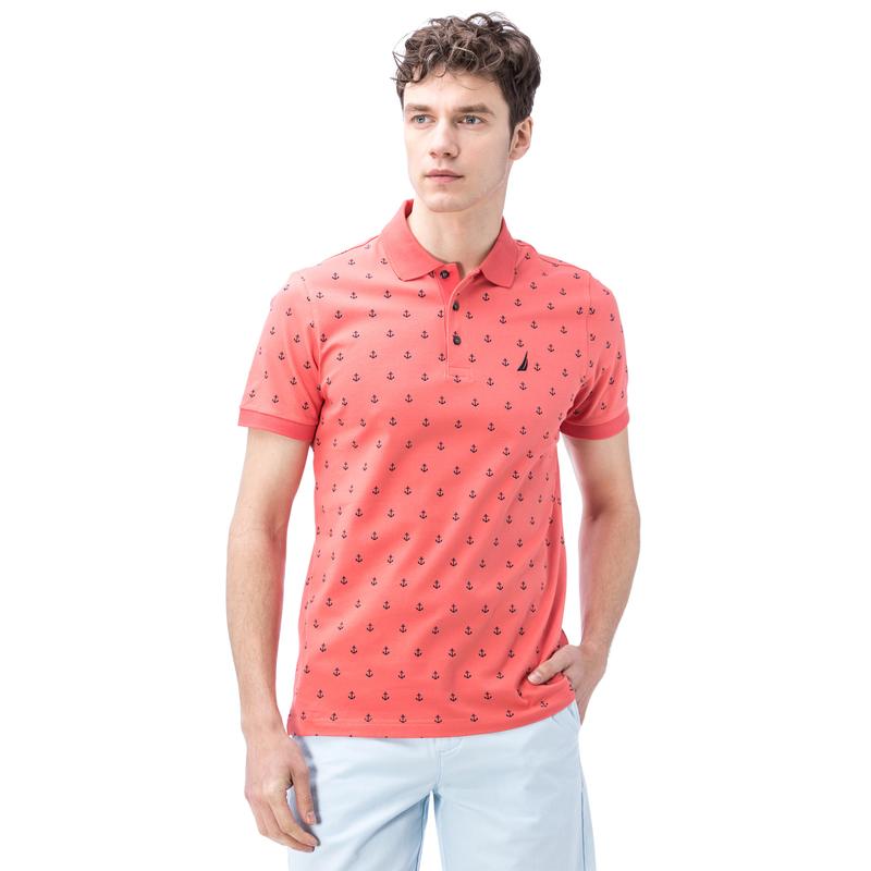NAUTICA ERKEK PEMBE KISA KOLLU SLIM FIT POLO