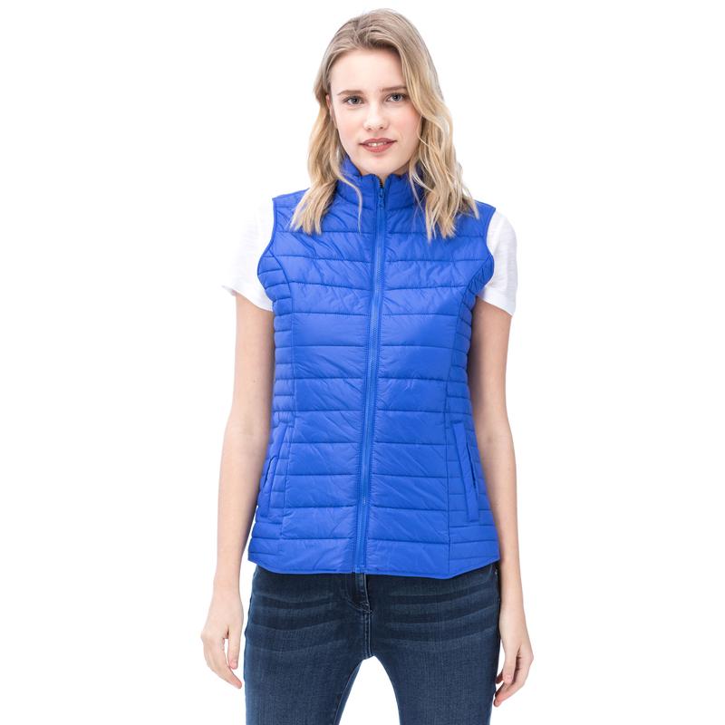 NAUTICA KADIN MAVİ DİK YAKA YELEK