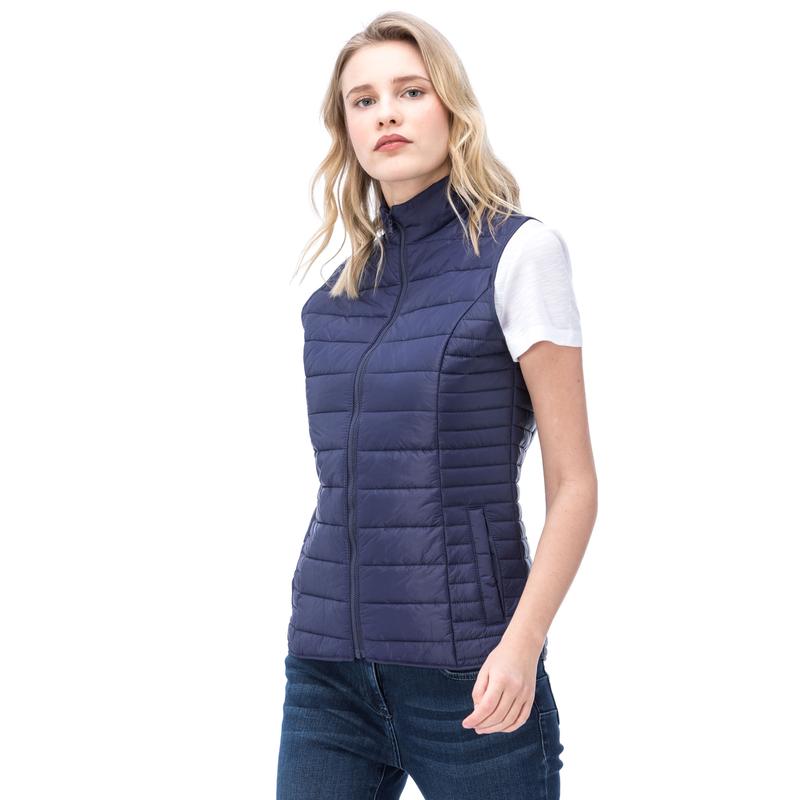 NAUTICA KADIN LACİVERT DİK YAKA YELEK
