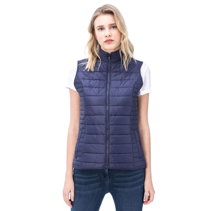NAUTICA KADIN LACİVERT DİK YAKA YELEK