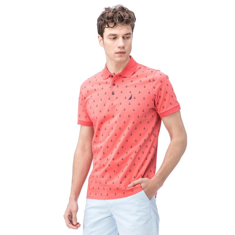 NAUTICA ERKEK PEMBE KISA KOLLU SLIM FIT POLO