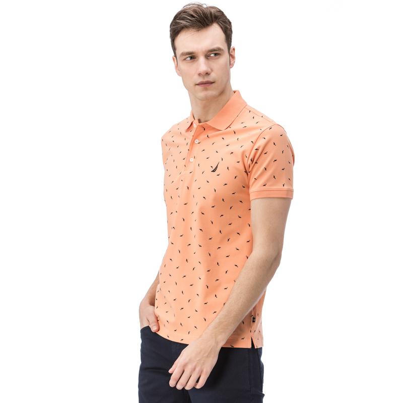 NAUTICA ERKEK TURUNCU KISA KOLLU SLIM FIT POLO