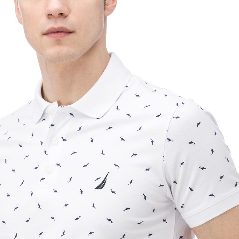 NAUTICA ERKEK BEYAZ KISA KOLLU SLIM FIT POLO