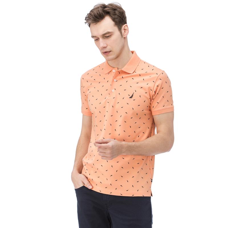 NAUTICA ERKEK TURUNCU KISA KOLLU SLIM FIT POLO