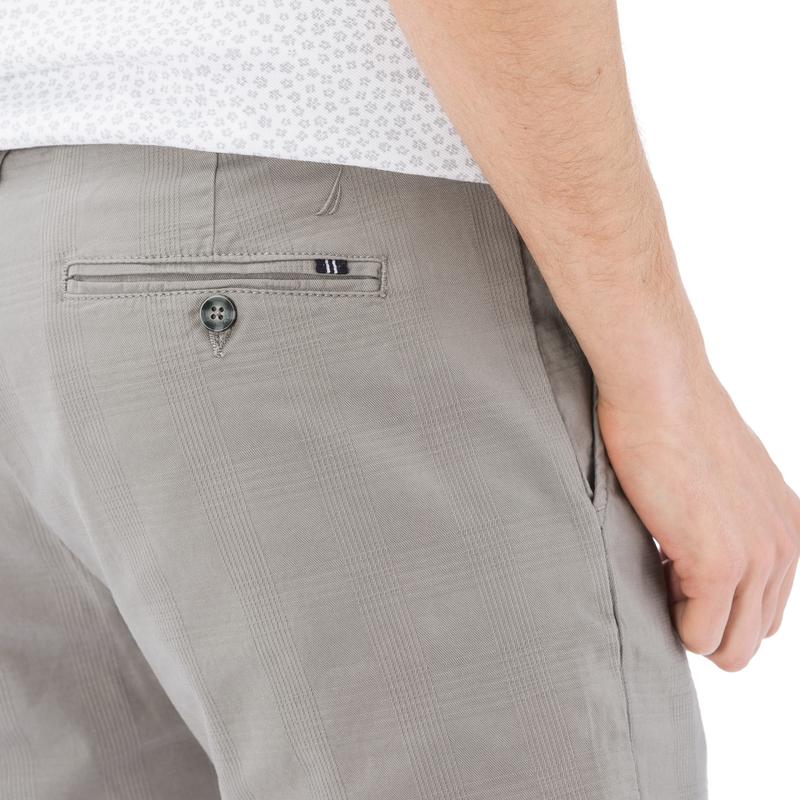 NAUTICA ERKEK GRİ SLIM FIT BERMUDA